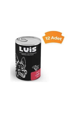 Luis Parça Kuzu Etli Soslu Köpek Konservesi 12 x 400 G