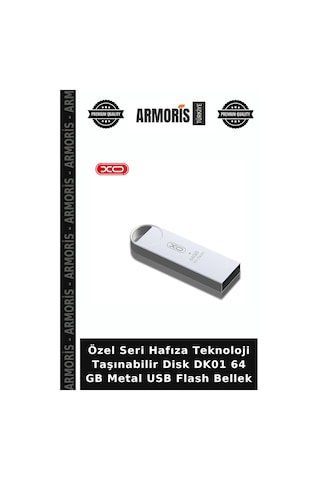 Özel Seri Hafıza Teknoloji Taşınabilir Disk Dk01 64 Gb Metal Usb Flash Bellek