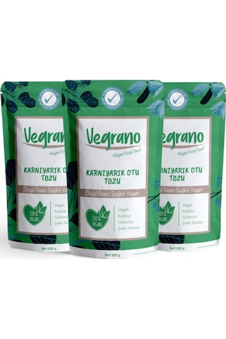 Vegrano Karnıyarık Otu Tozu 3 x 100 G