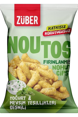 Züber Noutos Nohut Cipsi Yoğurt ve Mevsim Yeşillikleri Çeşnili 3 x 55 G