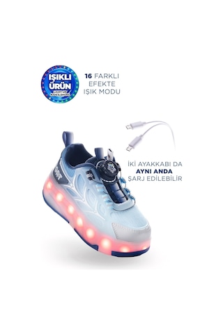 Marcokids Marco Kids 26y1801 Çocuk Işıklı Paten Ayakkabı Lacivert