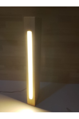 50' Lik Masif Ahşap Gece Lambası Ahşap