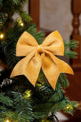 Karaca Home New Year Yılbaşı Ribbon Gold Ağaç Kurdelesi 12x13 Cm 153.09.01.1780