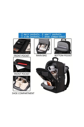 Xuweiwei 15.3 Inç Laptop Sırt Çantası Grass Green Büyük Kapasiteli Ayakkabı Gözlük Bölmeli "value":"mavi"