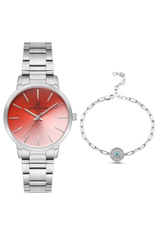 Daniel Klein Dk06255 Silver Kadın Kol Saati + Çelik Bileklik