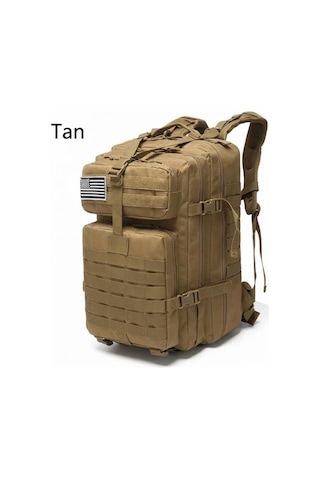 Single Sword 50l Taktik Sırt Çantası Su Geçirmez Askeri Outdoor Kamp Dağcı Çanta Bej