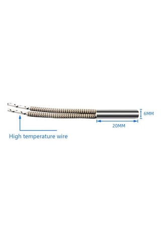 24V 50W Hotend Isıtıcı Fişek(100cm Kablo)