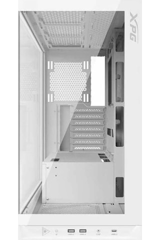 XPG Invader X INVADERXMTWOF-WHCWW ARGB Temperli Cam USB 3.2 Mid Tower Bilgisayar Kasası