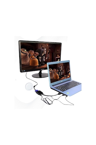Polotech W8530 Hdmı To Vga Kablo Çevirici Dönüştürücü + Ses Destekli