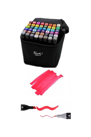 Siyah Çantalı 48 Parça Marker Seti