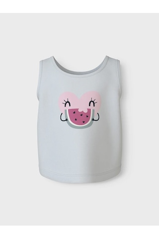 Name It Nmfvigea Tank Short Top Kız Çocuk Askılı T-shirt 13241642 Beyaz