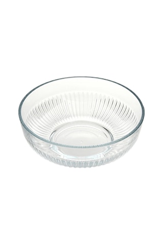 LAV Tokyo Cam Salata Kasesi Tekli Ekstra Büyük 2600 ml Yuvarlak (Sunum Kasesi , Hazırlık Kasesi)