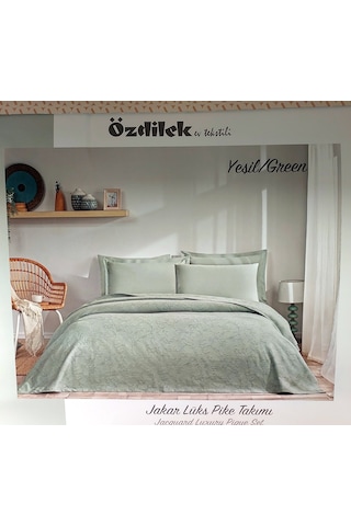 Özdilek Rf -yeşil- Jakar Lux Z Tek Kişilik Pike Takımı