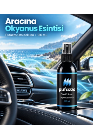 Pufazzo Sprey Oto Kokusu 150 Ml - Okyanus Esintisi
