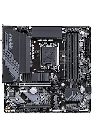 Gigabyte B760M Gaming X AX 1.1 Wi-Fi Intel B760 7600 MHz (OC) DDR5 Soket 17000 mATX Anakart