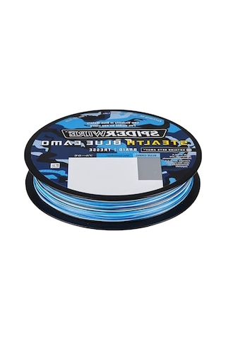 Stealth Superline, Mavi Kamuflaj, 150 Yard, Tek Telli, Naylon Tel Olta