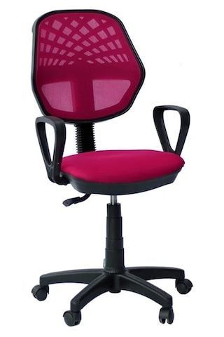 Pembe Ofis Büro Koltuğu Çalışma Sanalyesi Oyuncu Koltuğu