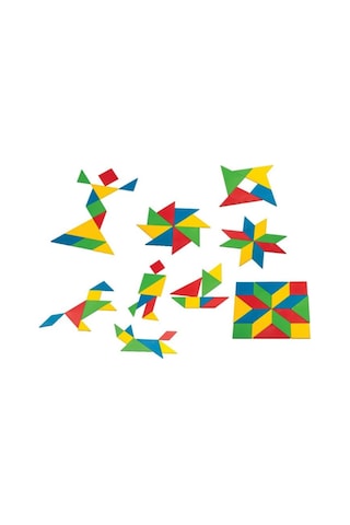 Tangram Küçük Box Eğitici Şekiller 28 Parça DEDE 03152