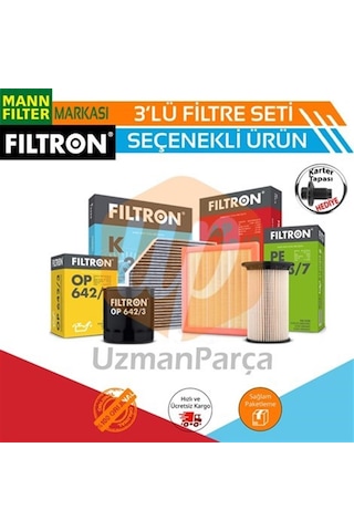 Ford Focus 3 1.6 Mann Filtron Filtre Bakım Seti 2011-2018