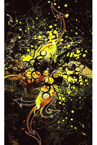Buffalo Bandana Yellow Color Siyah