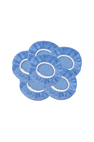 Konesam Mavi Yumuşak Kürk 6'lı Araba Cila Bezi Seti 16cm