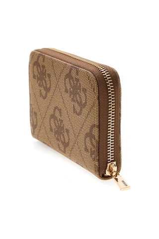 Guess Janie Logolu Orta Boy Fermuarlı Kadın Kahverengi Cüzdan Swos9924140-ltl T/u