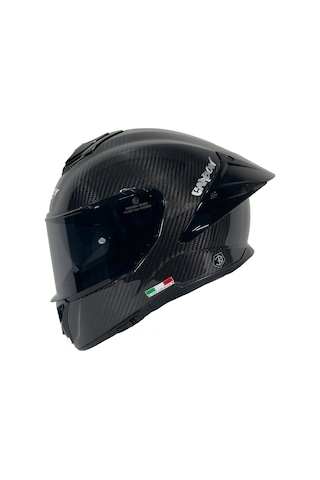 Kask Sway 861f D Carbon Parlak Siyah
