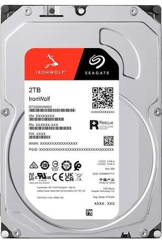 Seagate IronWolf ST2000VN003 3.5" 2 TB ‎5900 RPM 64 MB SATA 3 HDD