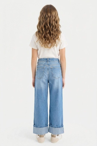 Defacto Straıght Wıde Duble Paça Jean Pantolon Kız Çocuk G6969A826SP