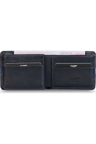 Guard Lacivert Spor Şeritli Deri Erkek Cüzdanı - Grd2403xw22528 Lacivert