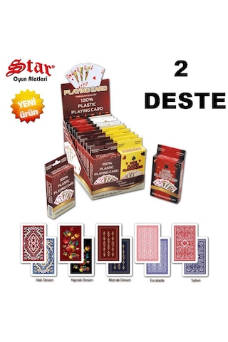 A-30 Oyun Kağıdı Premium Plastik Star