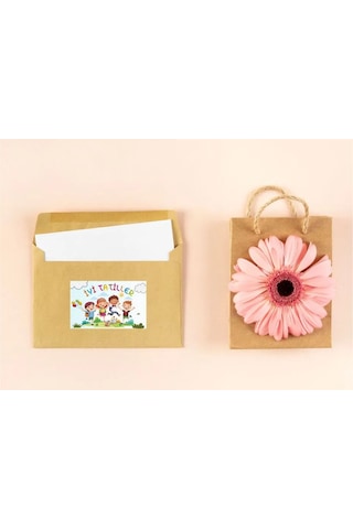 İyi Tatiller Öğrenci Etiketi 5x8 Cm 30 Adet Sticker Kolay Açılır