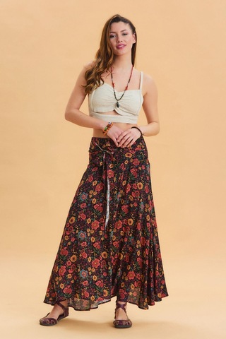 Salaş Asimetrik Etek Siyah