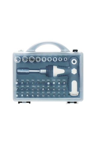 Springsun Paron 41 Parça Ev Aletleri Tamiri İçin Manyetik Çatal Seti - Cr-v Çelik Uçlar, Teleskopik Kolu Ve Ratchetli Kollü Tornavida Takımı 3015