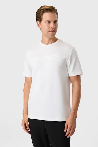 Back And Bond Beyaz Baskılı Regular Fit Bisiklet Yaka Tişört