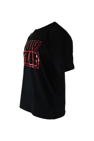 Dragondo Tx8523 Muaythai Tişört Parlak Kırmızı Baskılı Muay Thai Tişörtü Siyah
