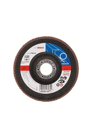 Professional 2608607347 Kendin Yap Zımpara Diski Açılı Taşlama Makineleri İçin Farklı Malzemeler, Bombeli Tasarım, Ø 125 Mm, Granülasyon 120