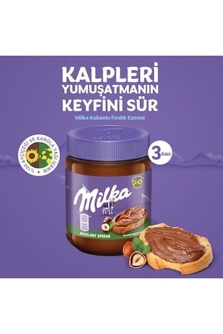 Milka Sürülebilir Kakaolu Fındık Ezmesi 3 x 350 G