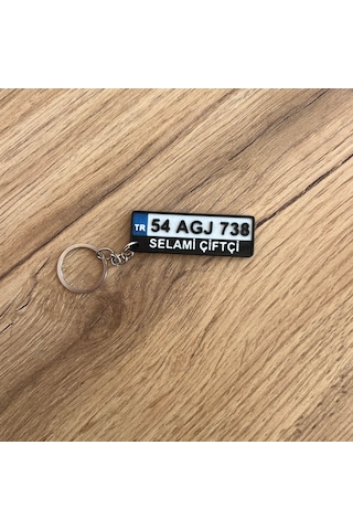 Kişiye Özel Plaka Anahtarlık - İsimli Ve Plakalı Araç Anahtarlığı