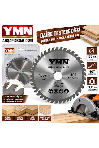 Stalyon Sunda Kesme Diski Daire Sunta Testeresi 165 X 40t X 22.23 Mm Ahşap Kesme Diski