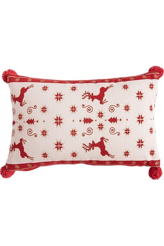 Noel Yastık Kılıfları, Mutlu Noeller Yastık Kılıfı Noel Yastıkları Yastıklar Dekoratif Yastık Kılıfı, Noel Kırmızı Yastık Kılıfı Dekoru 30 50cm Diğer