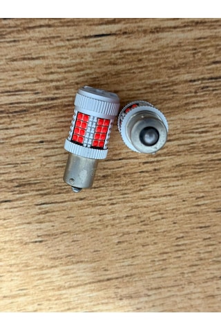 Forg93 Fanlı Tekduy Led Fanlı Kırmızı Led Beyaz Tek Duy 2 Adet Kırmızı