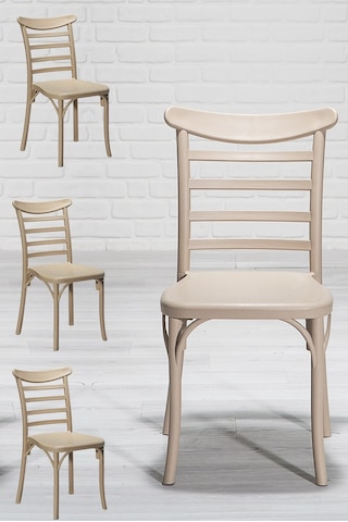 Efes Mutfak Sandalye 4 Adet Cappucino
