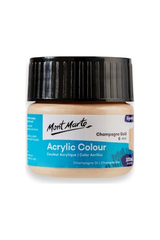 Akrilik Renkli Boya Signature 100ml - Champagne Gold Çok Renkli