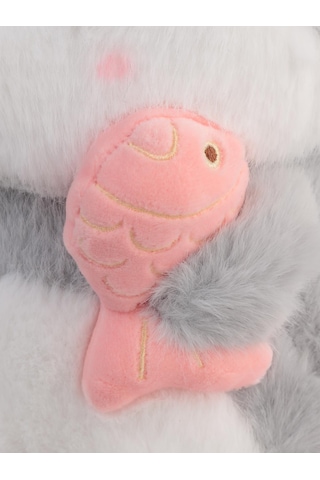 Can Oyuncak Peluş Oyuncak 25 Cm Balık Tutan Kedi - Standart