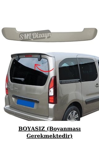 Citroen Berlingo Spoiler Bagaj Üstü Tavan Spoyler Boyasız 2009-23
