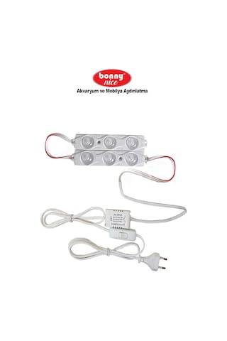 Akvaryum 2'Li Modül Led Aydınlatma Beyaz Işık Anahtarlı 431999852