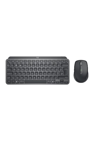 Logitech MX Keys Mini Combo Bolt Alıcılı Kablosuz Klavye + MX Anywhere 3 Mouse Seti Koyu Gri