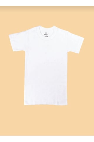 Ceylanoğlu 6'lı Erkek Çocuk 0 Yaka Yarım Kol Atlet-312 Beyaz