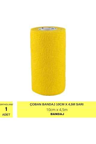 Ortholand Çoban Bandaj 10cm X 4,5m Sarı 1 Adet